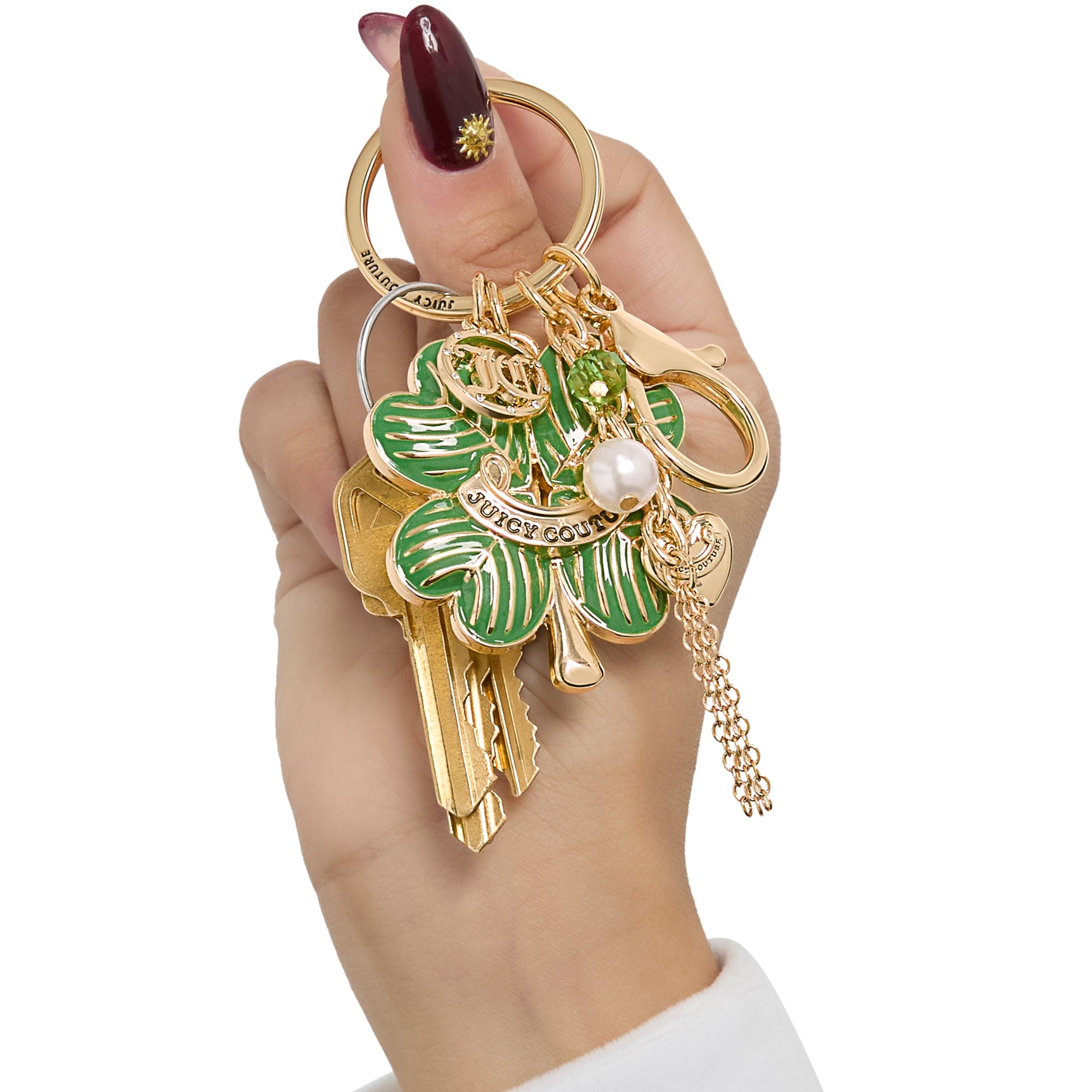 Lucky Clover Keychain Bag Charm - Image 3