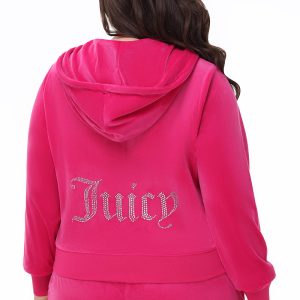Plus-Size OG Big Bling Velour Hoodie