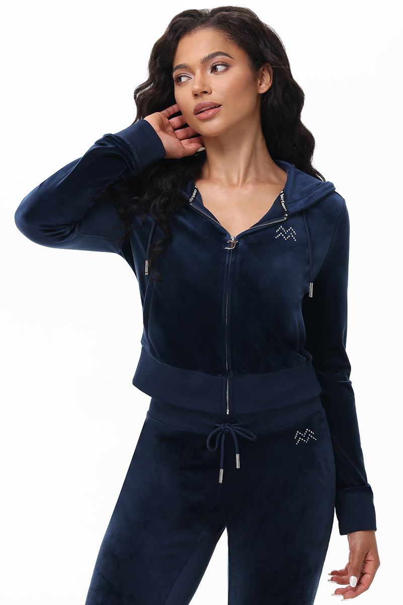 Custom Zodiac OG Big Bling Velour Hoodie - Image 12