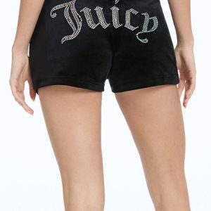 Big Bling Velour Track Shorts