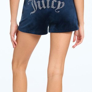 Big Bling Velour Track Shorts