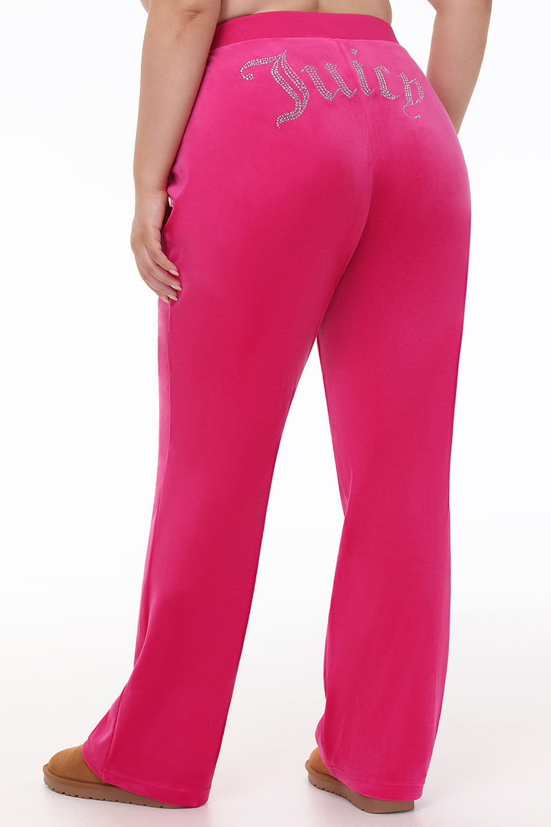 Plus-Size OG Big Bling Velour Track Pants - Image 2