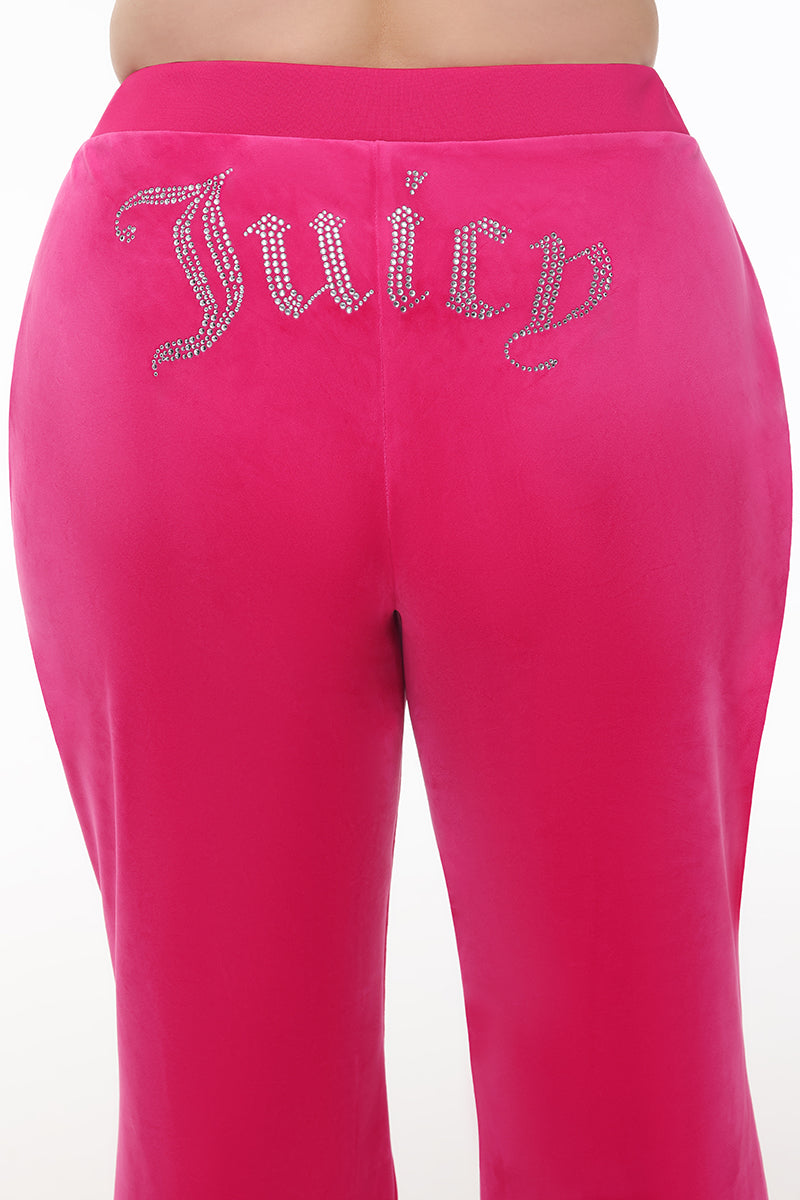 Plus-Size OG Big Bling Velour Track Pants - Image 4