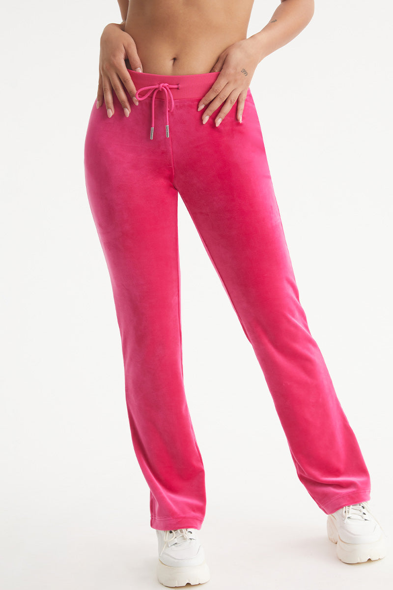 Leo Customizable Big Bling Velour Track Pants - Image 2