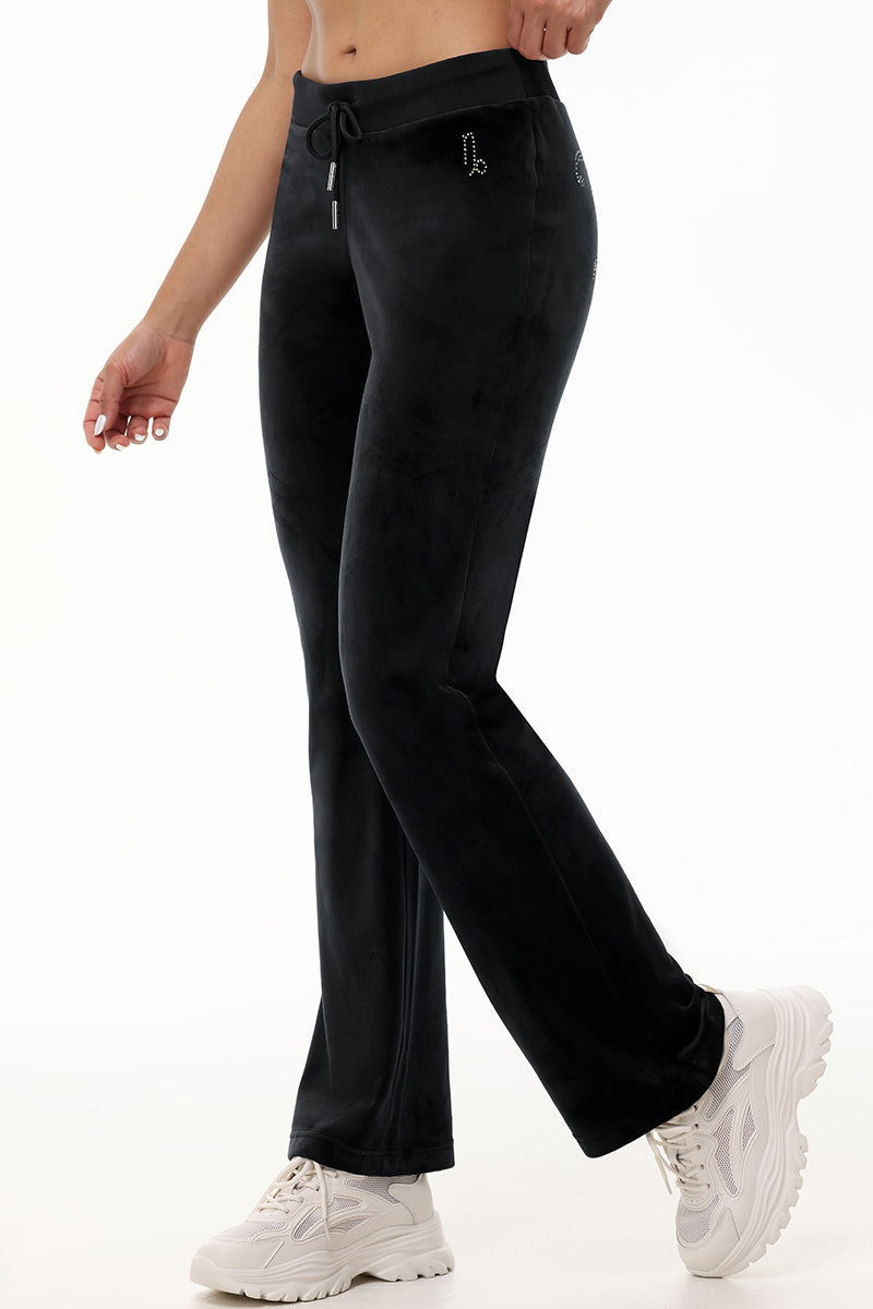 Custom Zodiac OG Big Bling Velour Track Pants - Image 11