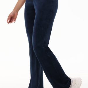 Custom Initial OG Big Bling Velour Track Pants
