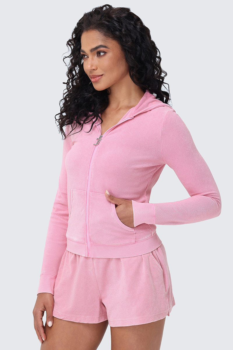 Big Bling Washed Terry Hoodie - Image 4