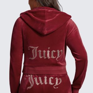 Plus-Size OG Big Bling Velour Hoodie