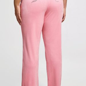 Plus-Size OG Big Bling Velour Track Pants