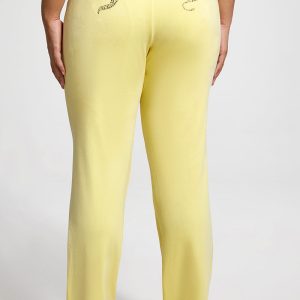Plus-Size OG Big Bling Velour Track Pants