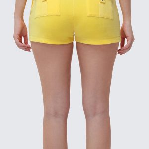 Heritage Cotton Velour Embroidered Shorts