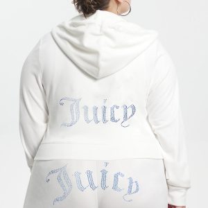 Plus-Size Technicolor Customizable Big Bling Velour Hoodie