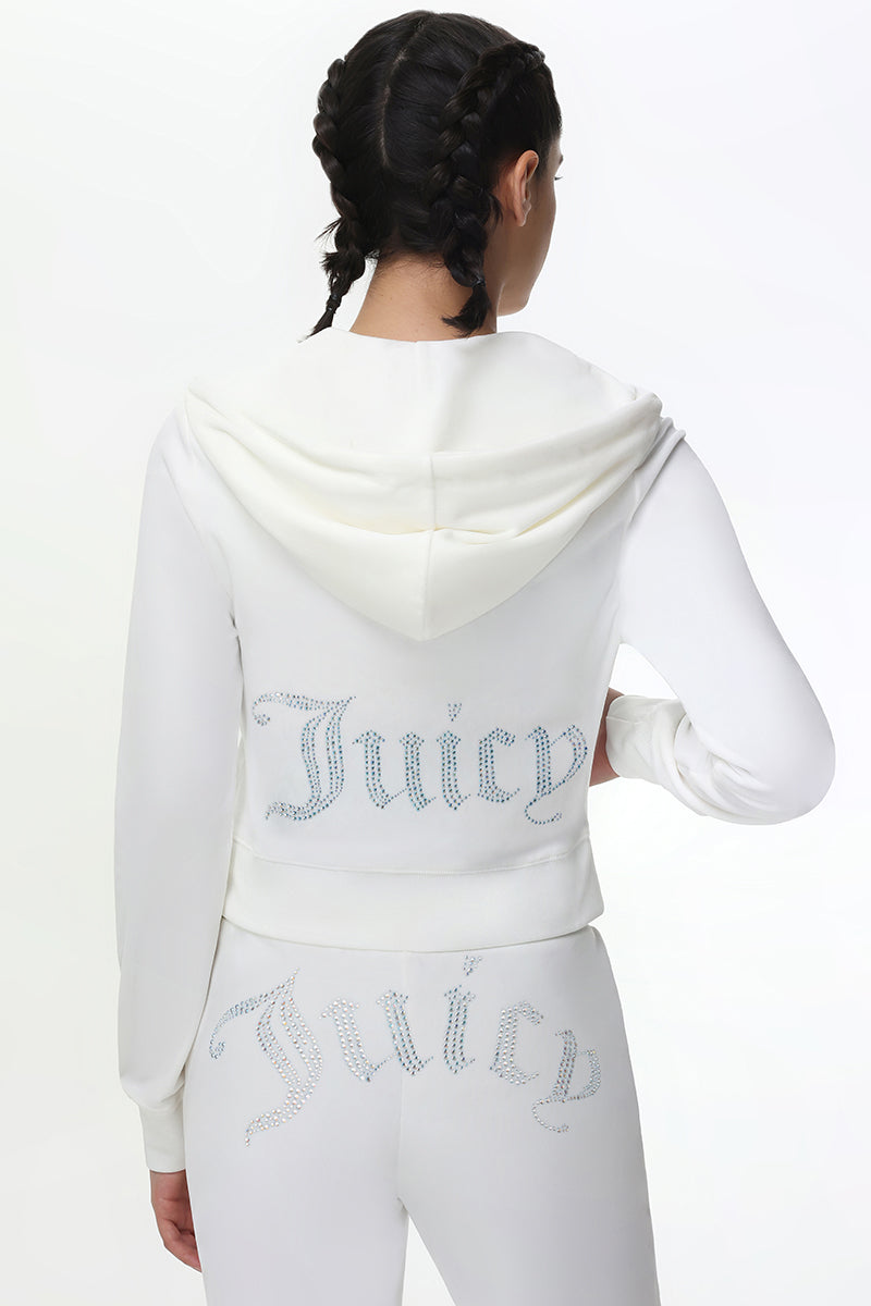 Technicolor Customizable Big Bling Velour Hoodie - Image 7