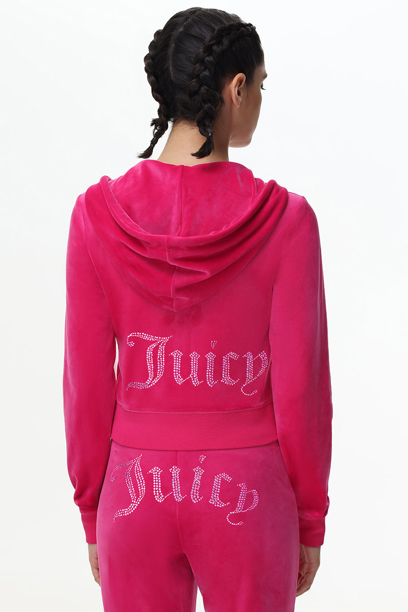 Technicolor Customizable Big Bling Velour Hoodie - Image 7