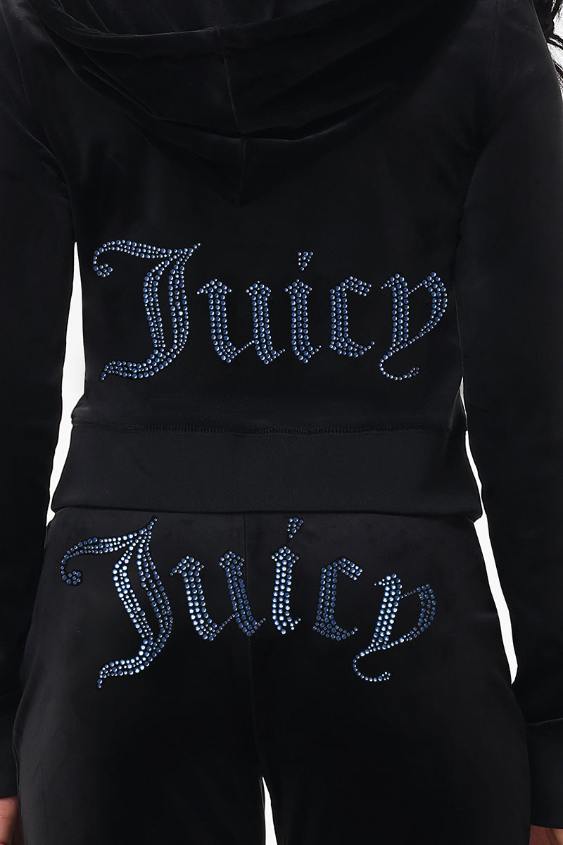 Technicolor Customizable Big Bling Velour Hoodie - Image 6