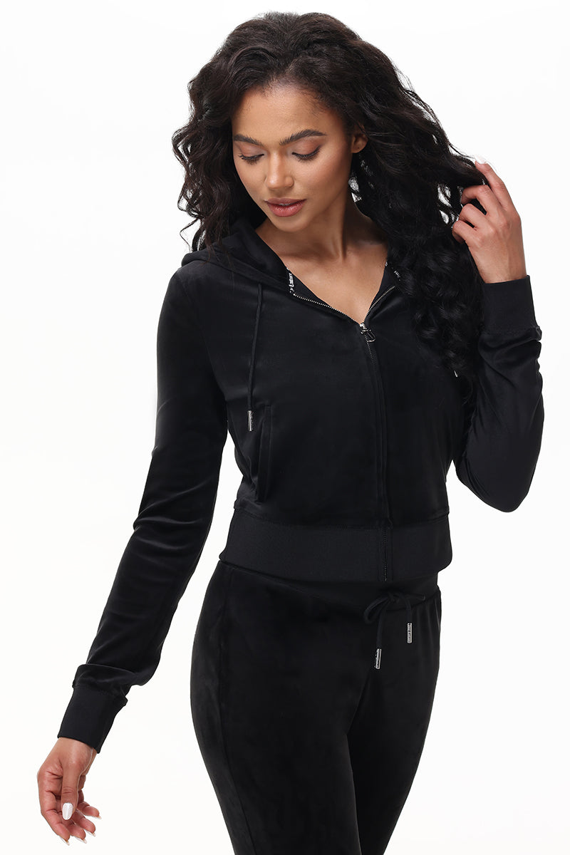 Technicolor Customizable Big Bling Velour Hoodie - Image 10