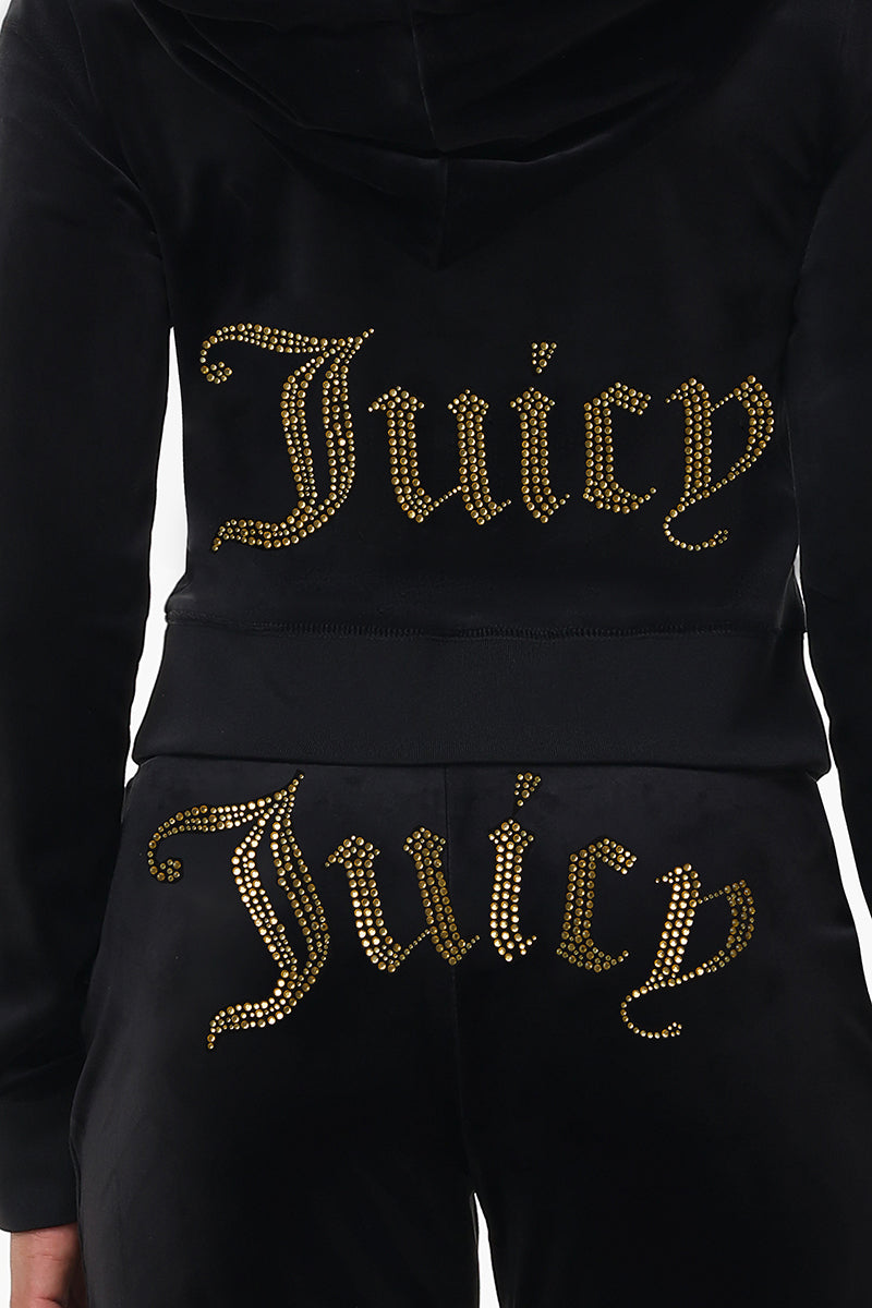 Technicolor Customizable Big Bling Velour Hoodie - Image 4