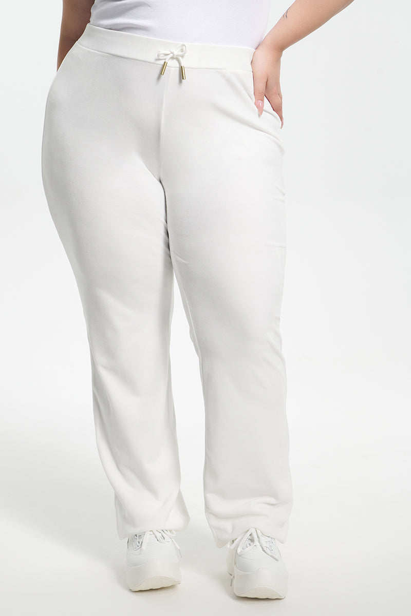 Plus-Size Technicolor Customizable Big Bling Velour Track Pants - Image 9