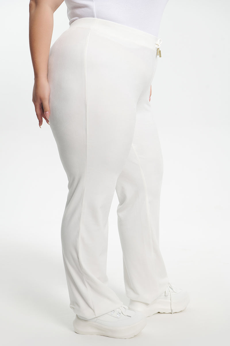 Plus-Size Technicolor Customizable Big Bling Velour Track Pants - Image 10