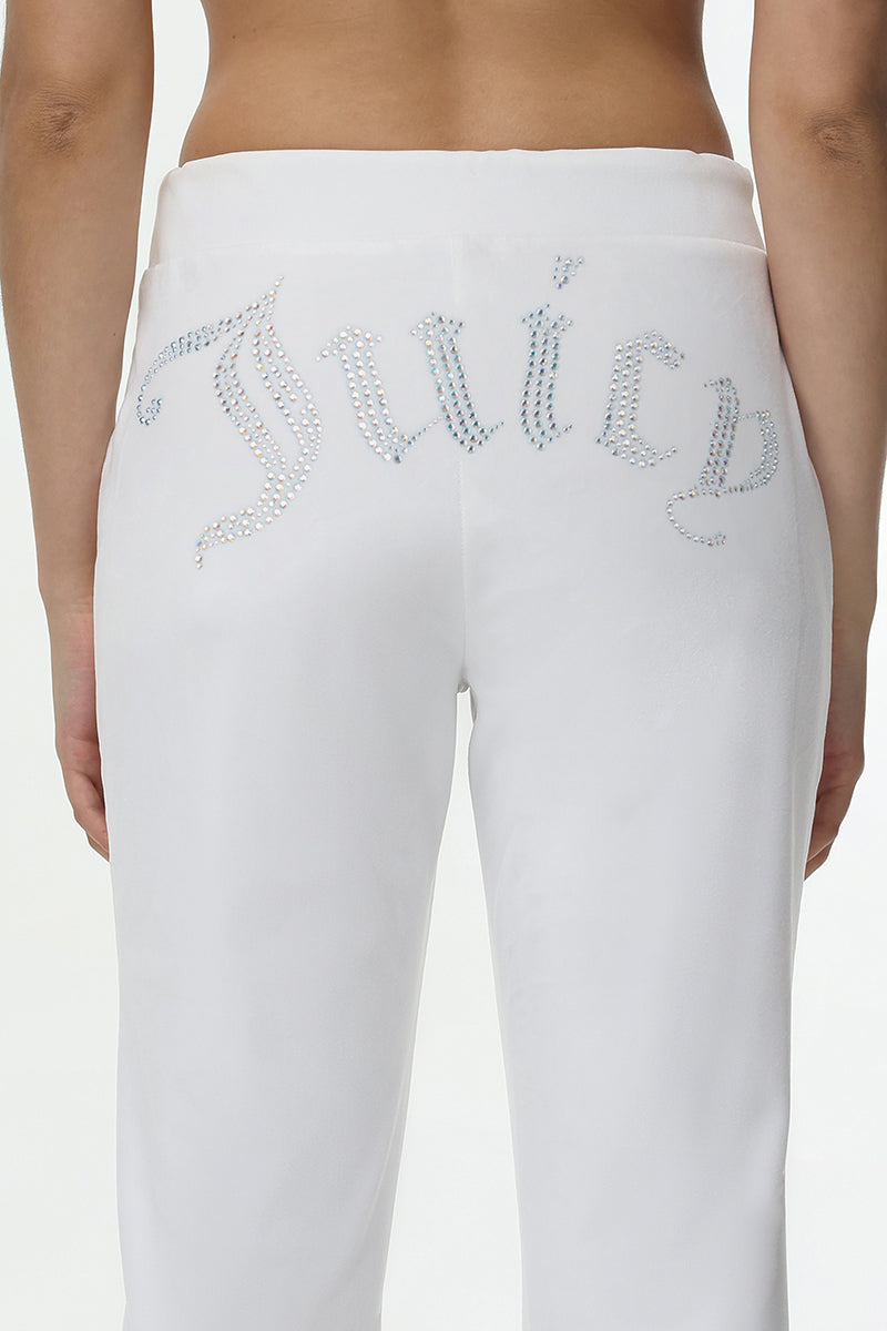 Technicolor Customizable Big Bling Velour Track Pants - Image 8
