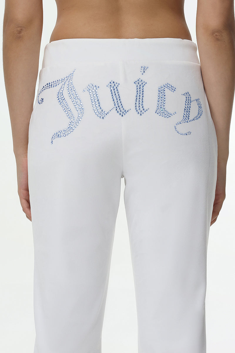 Technicolor Customizable Big Bling Velour Track Pants - Image 2