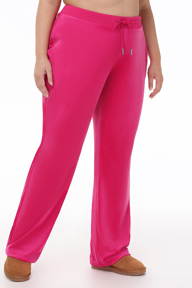 Plus-Size Technicolor Customizable Big Bling Velour Track Pants - Image 9