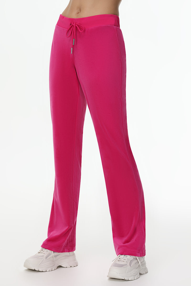 Technicolor Customizable Big Bling Velour Track Pants - Image 9