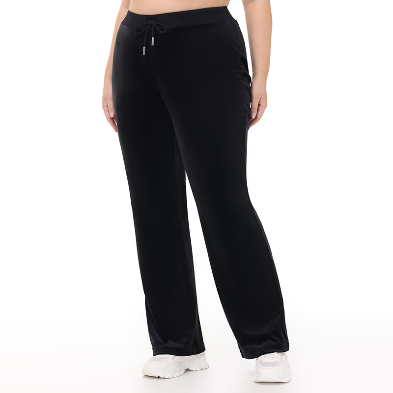 Plus-Size Technicolor Customizable Big Bling Velour Track Pants - Image 9