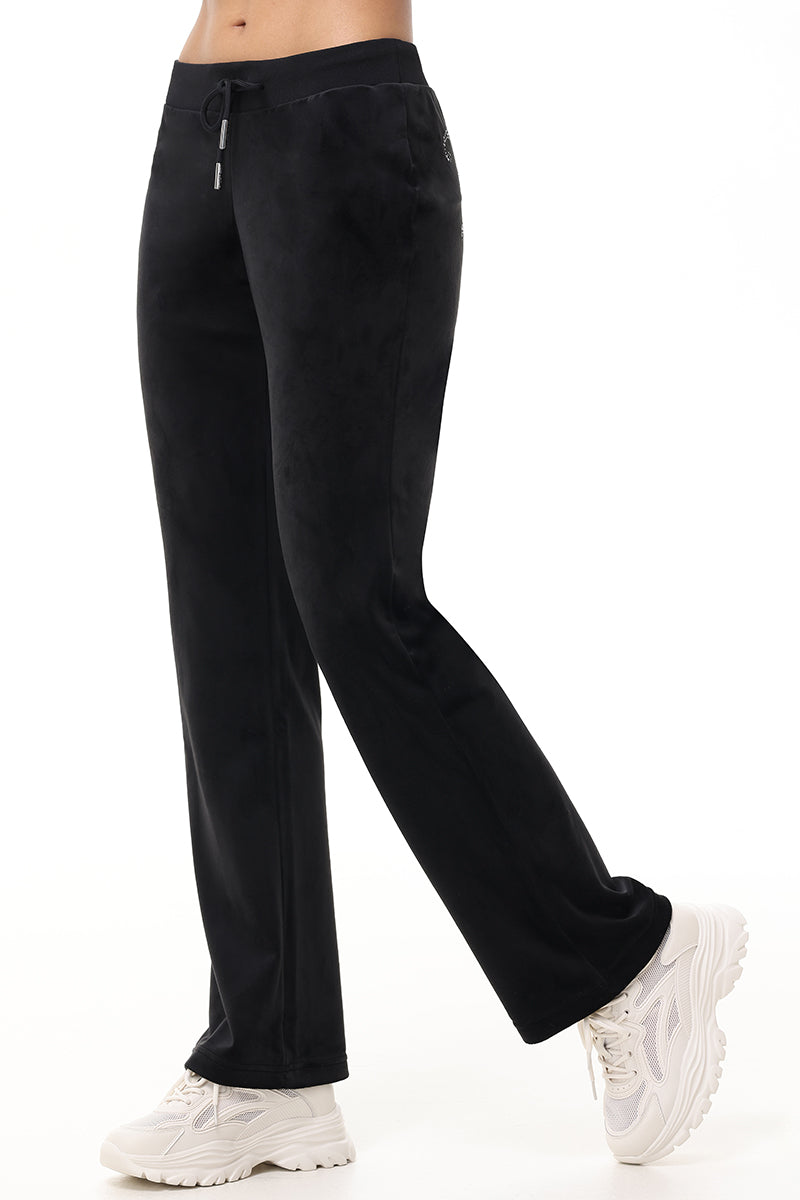 Technicolor Customizable Big Bling Velour Track Pants - Image 10