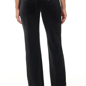 Technicolor Customizable Big Bling Velour Track Pants