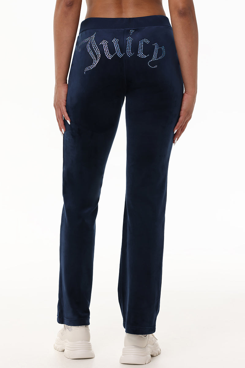 Technicolor Customizable Big Bling Velour Track Pants - Image 7