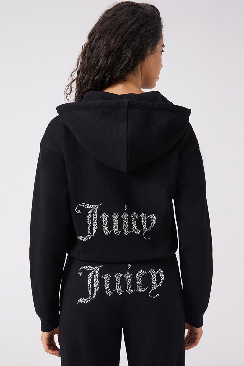 Angel Couture Cropped Fleece Hoodie - Image 2