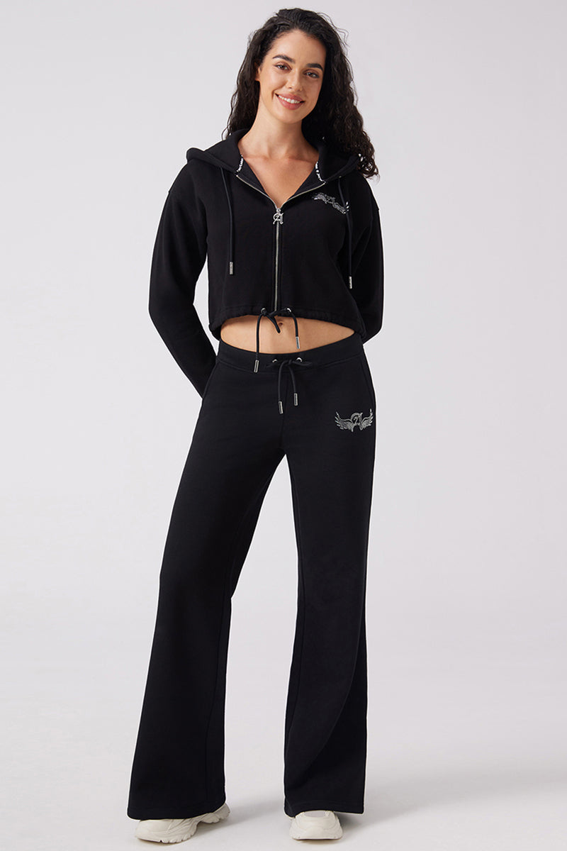 Angel Couture Cropped Fleece Hoodie - Image 5