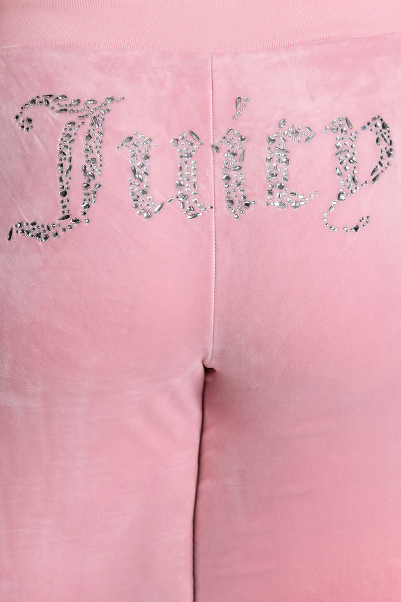 Angel Couture Big Bling Velour Track Pants - Image 4