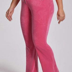 Plus-Size Angel Couture Big Bling Velour Track Pants