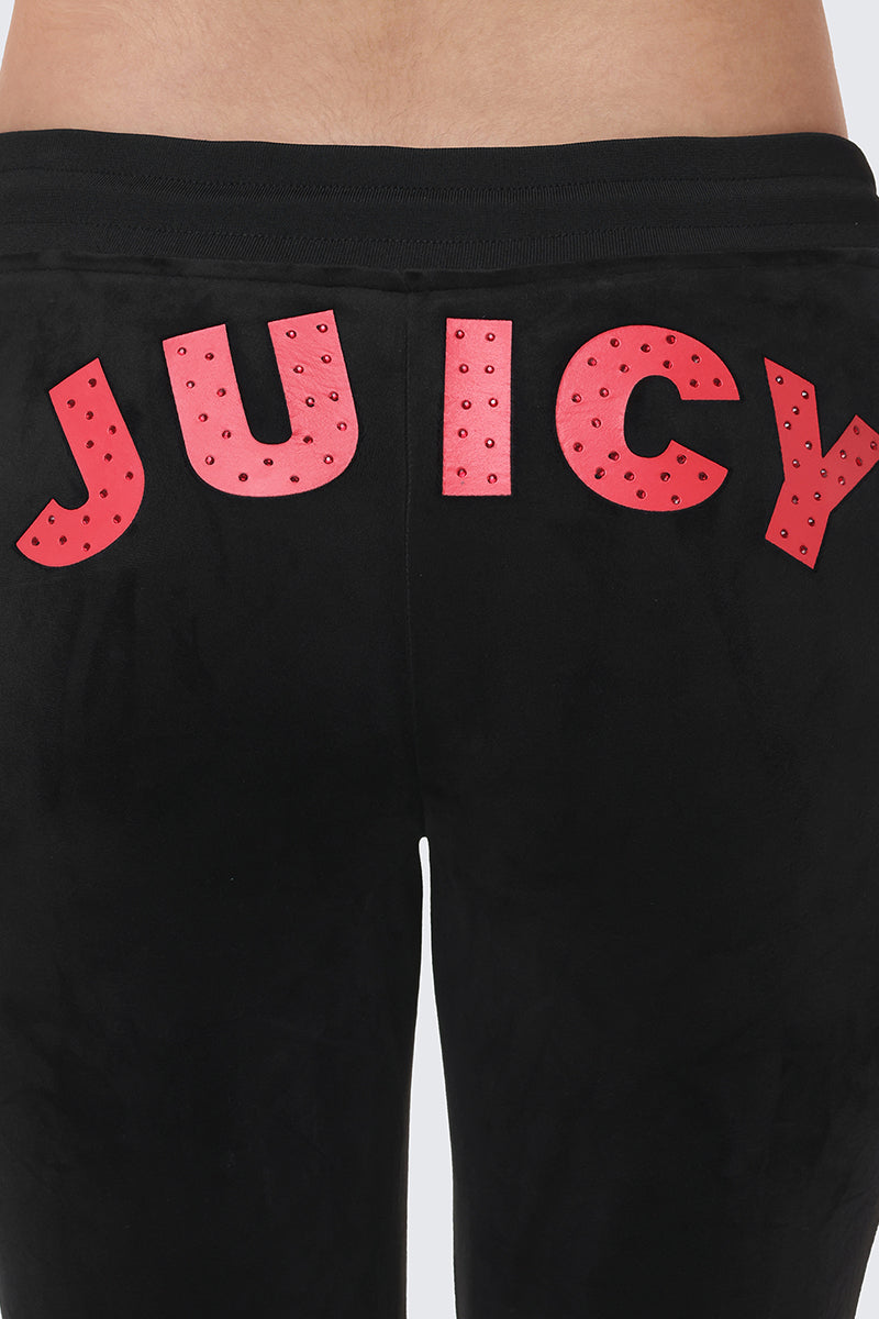 Cherry Bling Velour Jogger - Image 4
