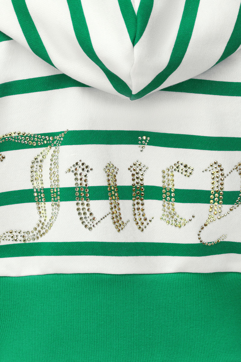 Stripe Bling Terry Hoodie - Image 4