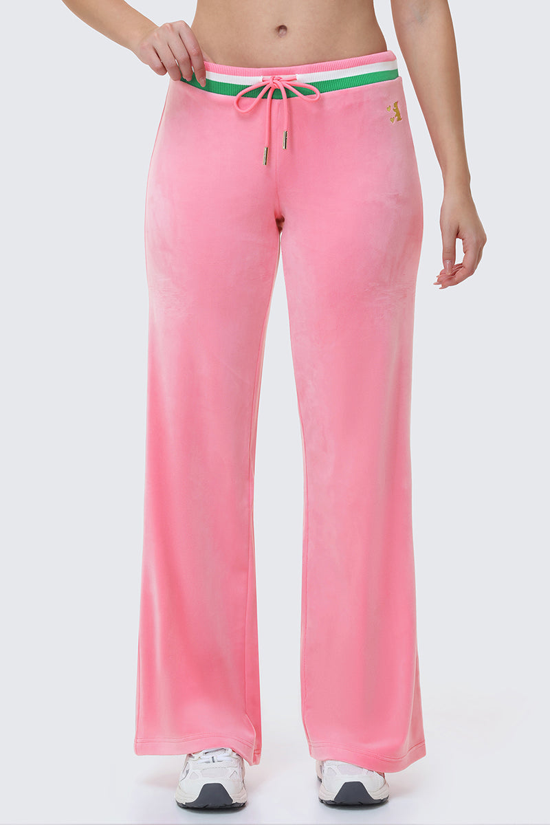 Heritage Stripe Bling Velour Track Pants - Image 2