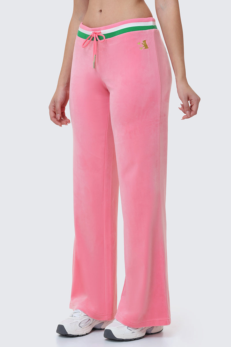 Heritage Stripe Bling Velour Track Pants - Image 5