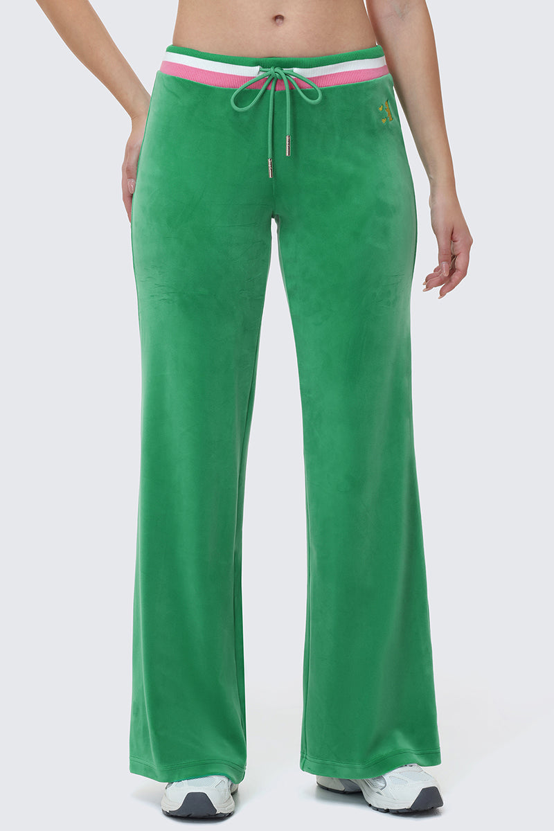 Heritage Stripe Bling Velour Track Pants - Image 3