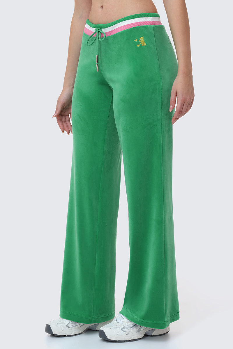 Heritage Stripe Bling Velour Track Pants - Image 6