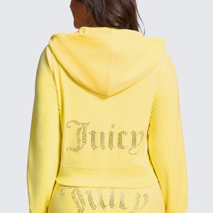 Plus-Size OG Big Bling Velour Hoodie