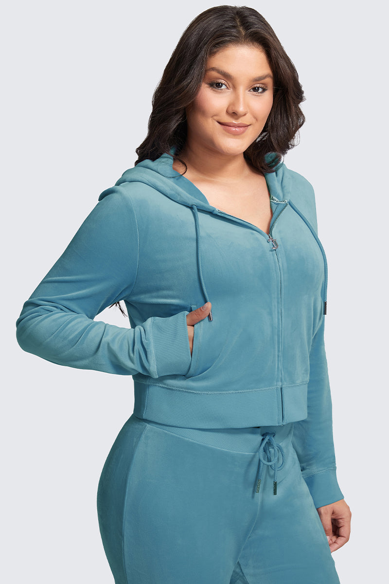 Plus-Size OG Big Bling Velour Hoodie - Image 5