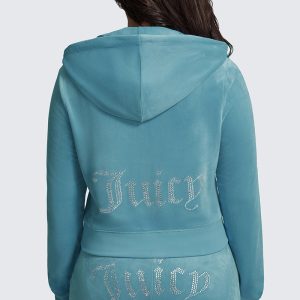 Plus-Size OG Big Bling Velour Hoodie