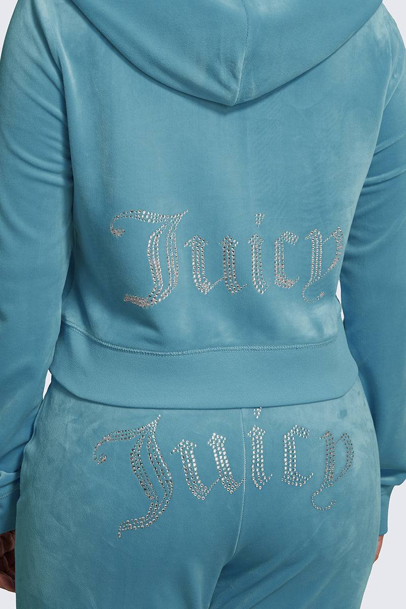 Plus-Size OG Big Bling Velour Hoodie - Image 3