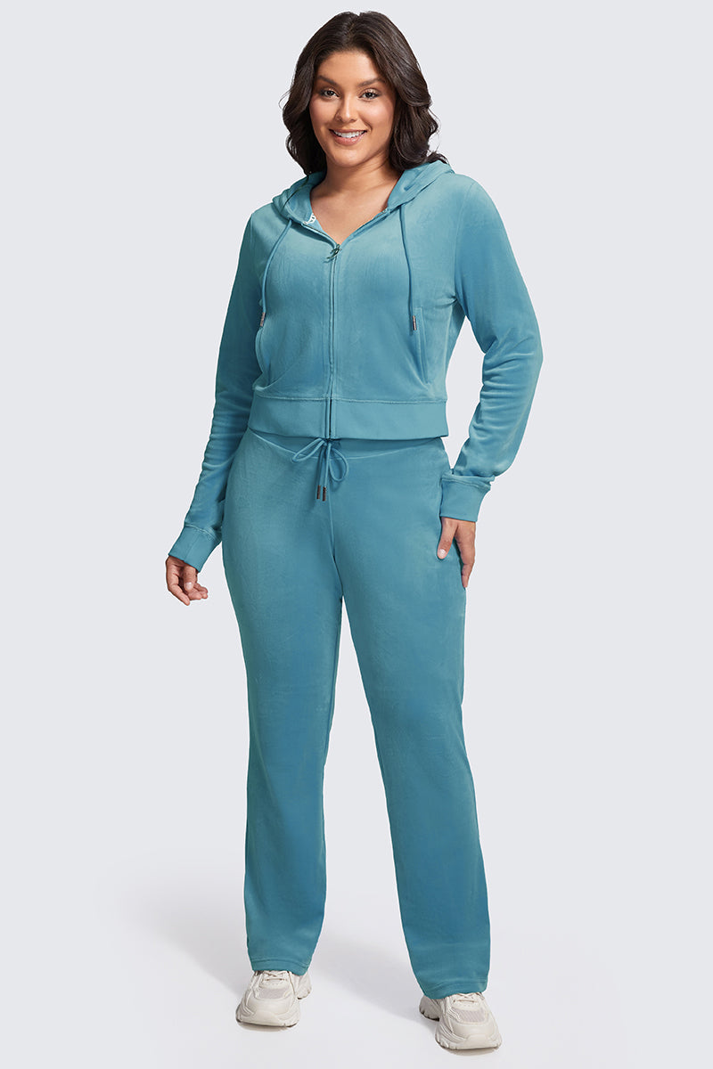 Plus-Size OG Big Bling Velour Hoodie - Image 6