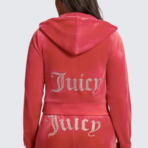 Plus-Size OG Big Bling Velour Hoodie