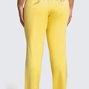 Plus-Size OG Big Bling Velour Track Pants