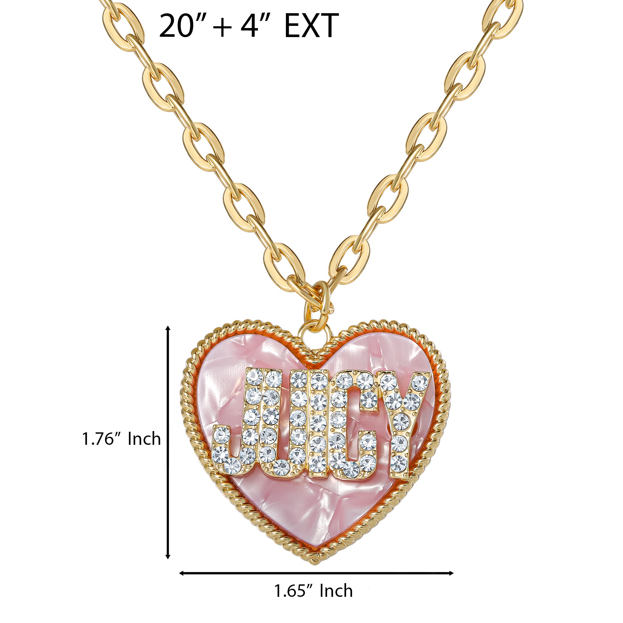 JUICY Heart Pendant Necklace - Image 4