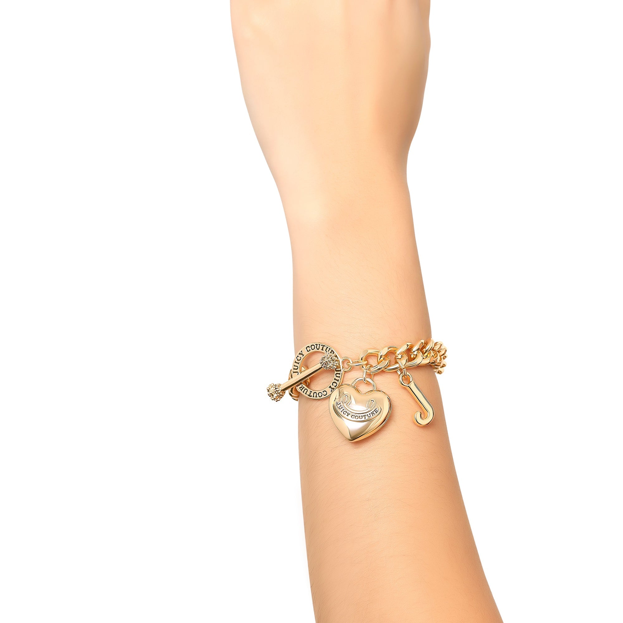 Heart Charm Toggle Bracelet - Image 2